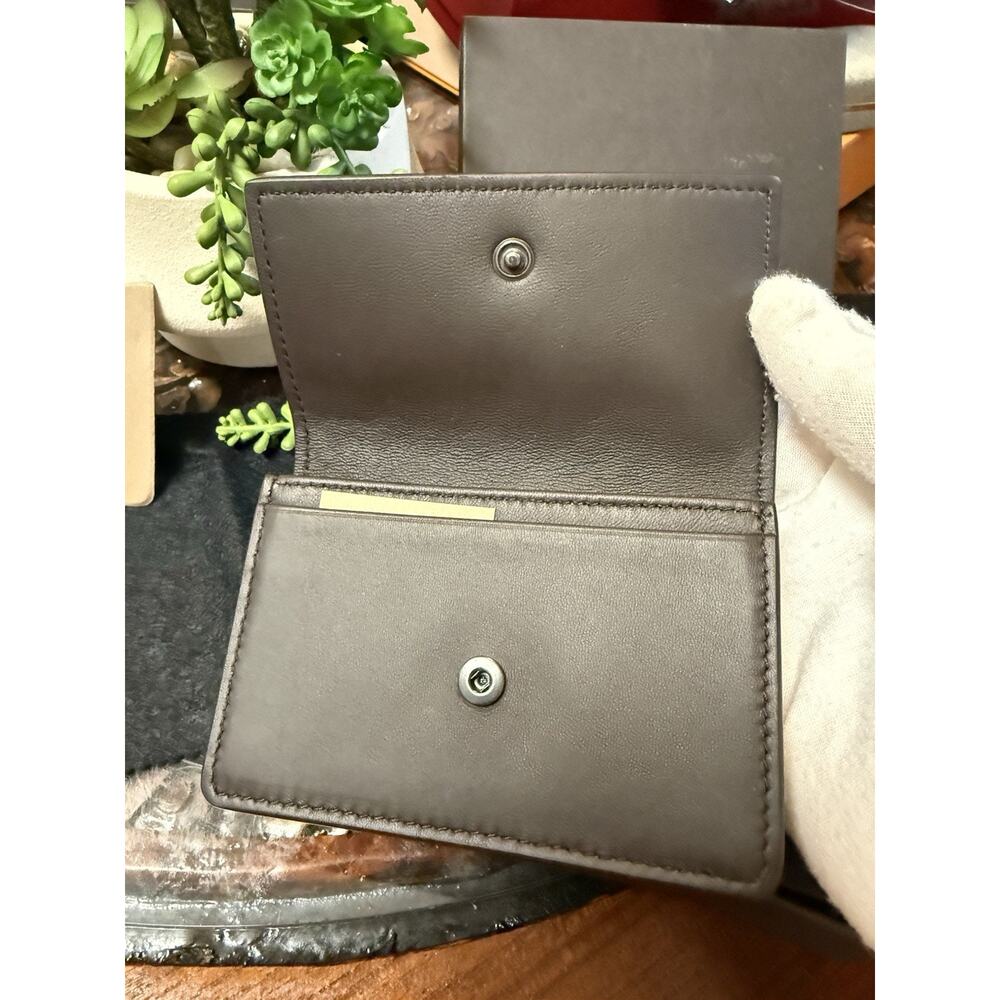 BOTTEGA VENETA Card Case Intrecciato Lambskin Leather With Box And Dust Bag - Picture 4 of 10